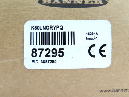 Banner K50LNGRYPQ 87295 EZ-Light LED Indicator - Advance Operations
