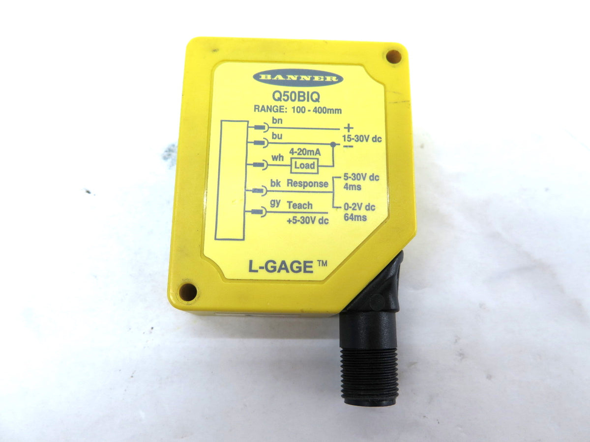 Banner Q50BIQ 63866 LED Based Triangulation Measurement Sensor - Advance Operations