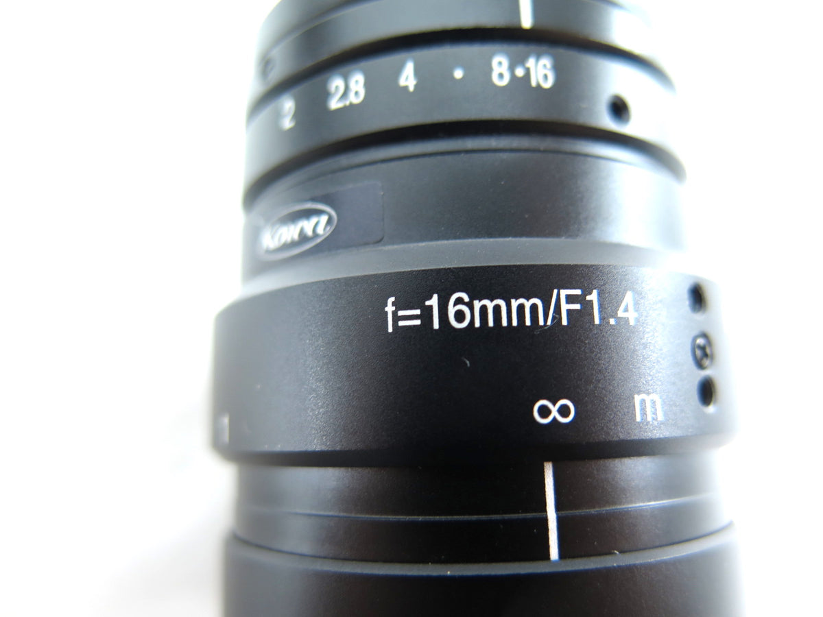 Kowa F=16mm/F1.4 Camera Lens - Advance Operations