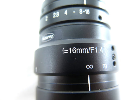 Kowa F=16mm/F1.4 Camera Lens - Advance Operations