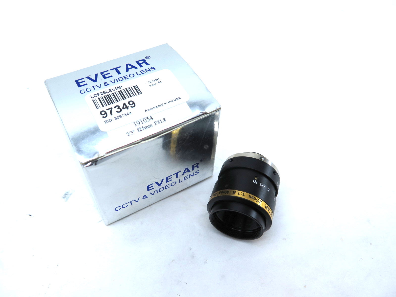 Evetar 25mm 1:1.8 Mega Pixel C-Mount 2/3" - Advance Operations
