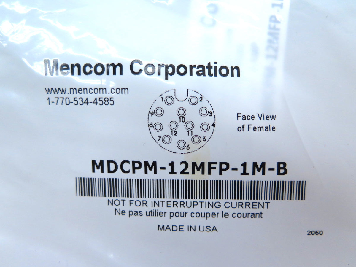 Mencom MDCPM-12MFP-1M-B Cordset 12-Pole Female - Advance Operations