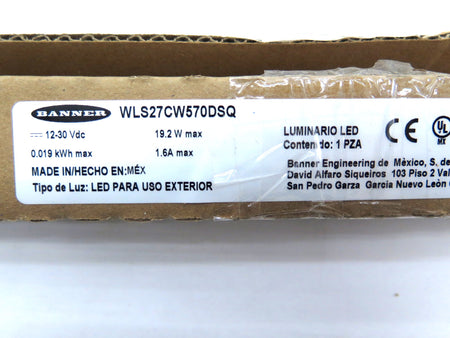 Banner WLS27CW570DSQ 94301 Work Light Strip - Advance Operations