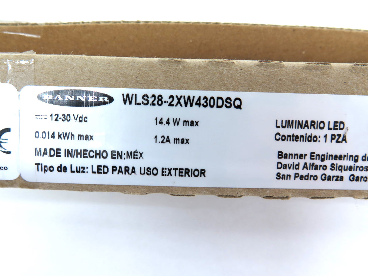 Banner WLS28-2XW430DSQ 88100 Work Light Strip - Advance Operations