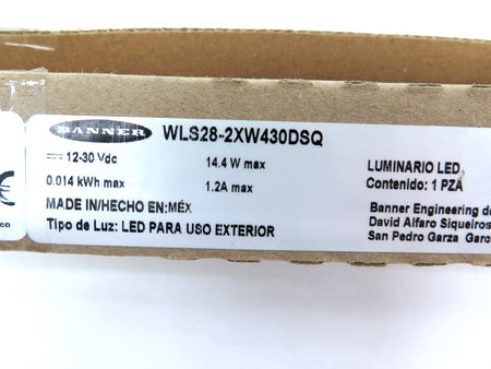 Banner WLS28-2XW430DSQ 88100 Work Light Strip - Advance Operations