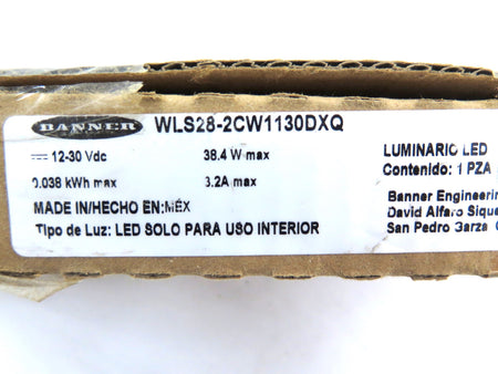 Banner WLS28-2CW1130DXQ 87817 Work Light Strip - Advance Operations
