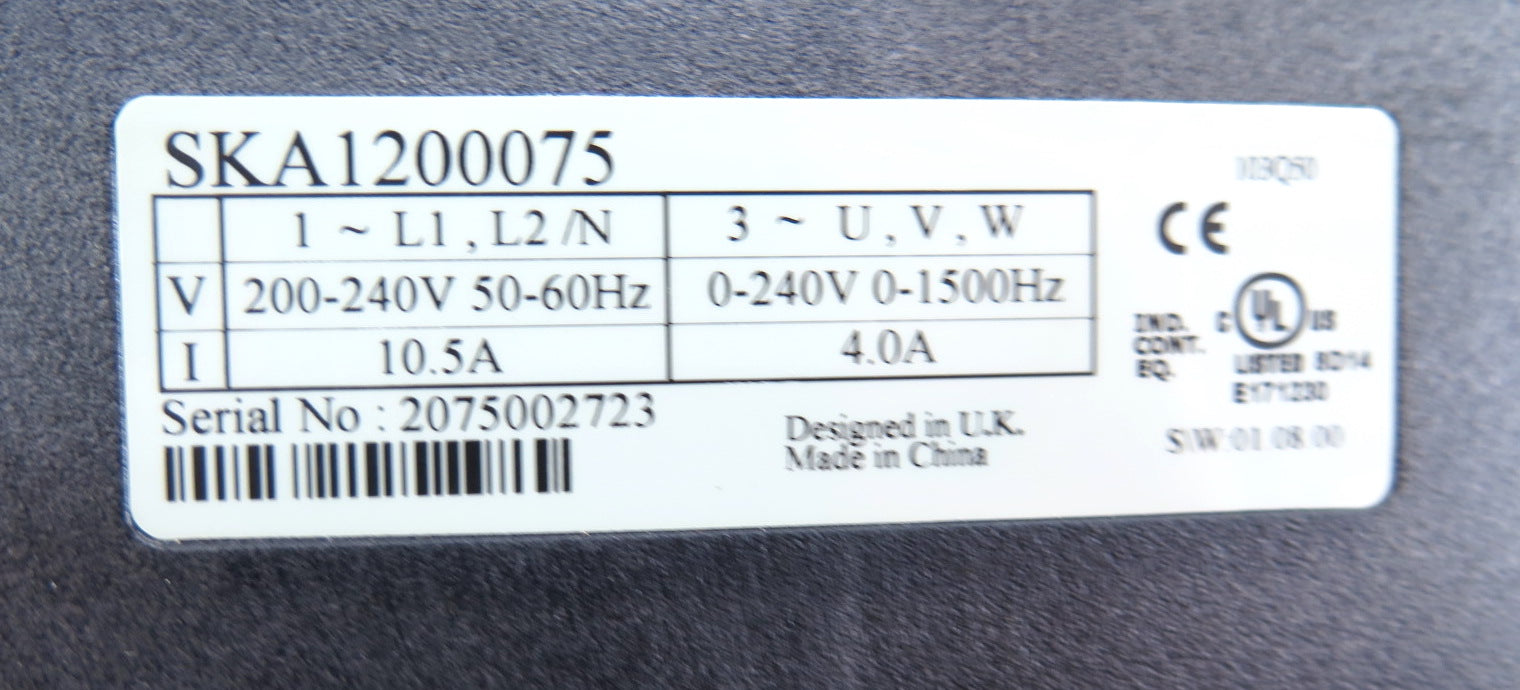Emerson SKA1200075 AC Drive - Advance Operations