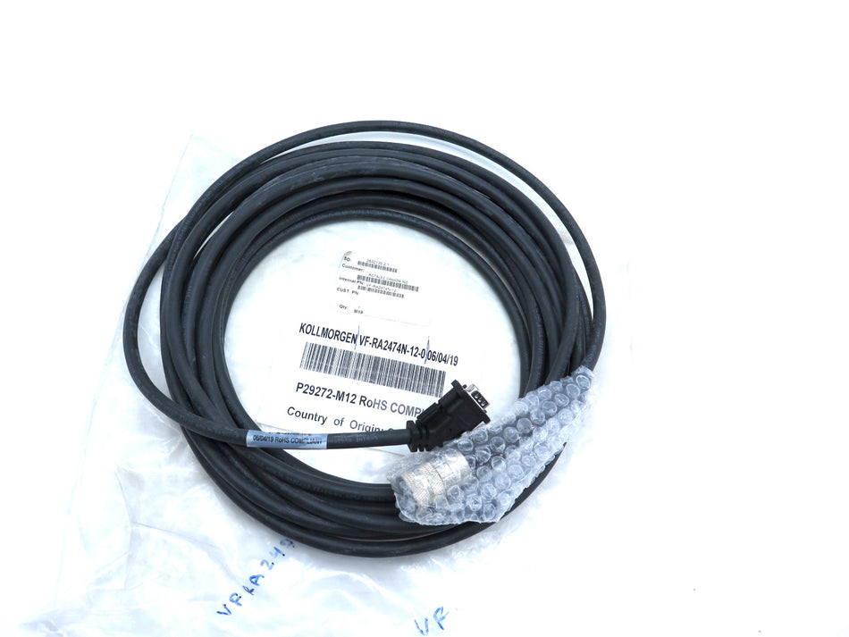 Kollmorgen VF-RA2474N-12 Servo Motor Cable 12M - Advance Operations