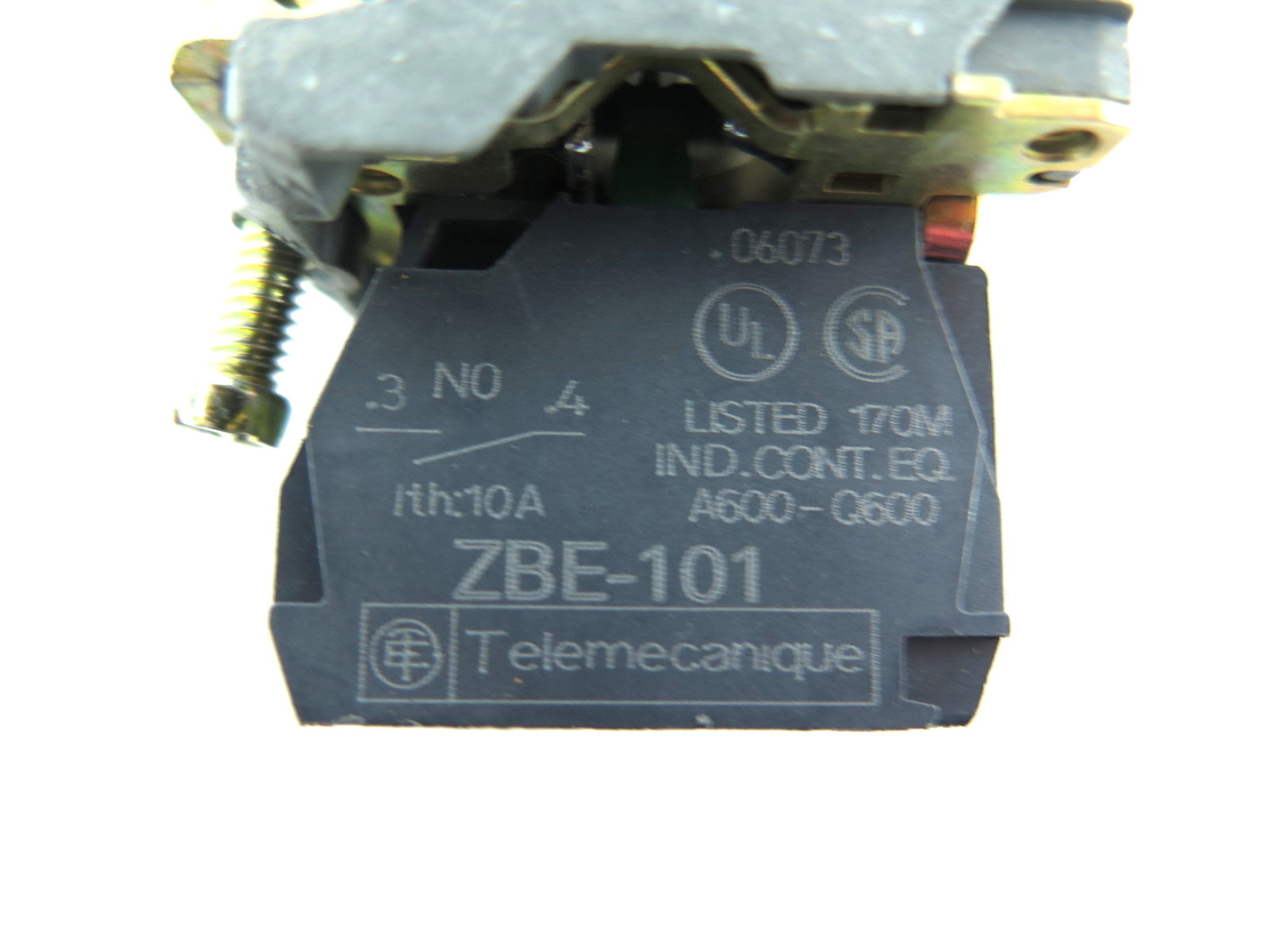 Telemecanique ZB4BD4 ZBE-102 Harmony Spring Return NO Switch LOT OF 2 - Advance Operations