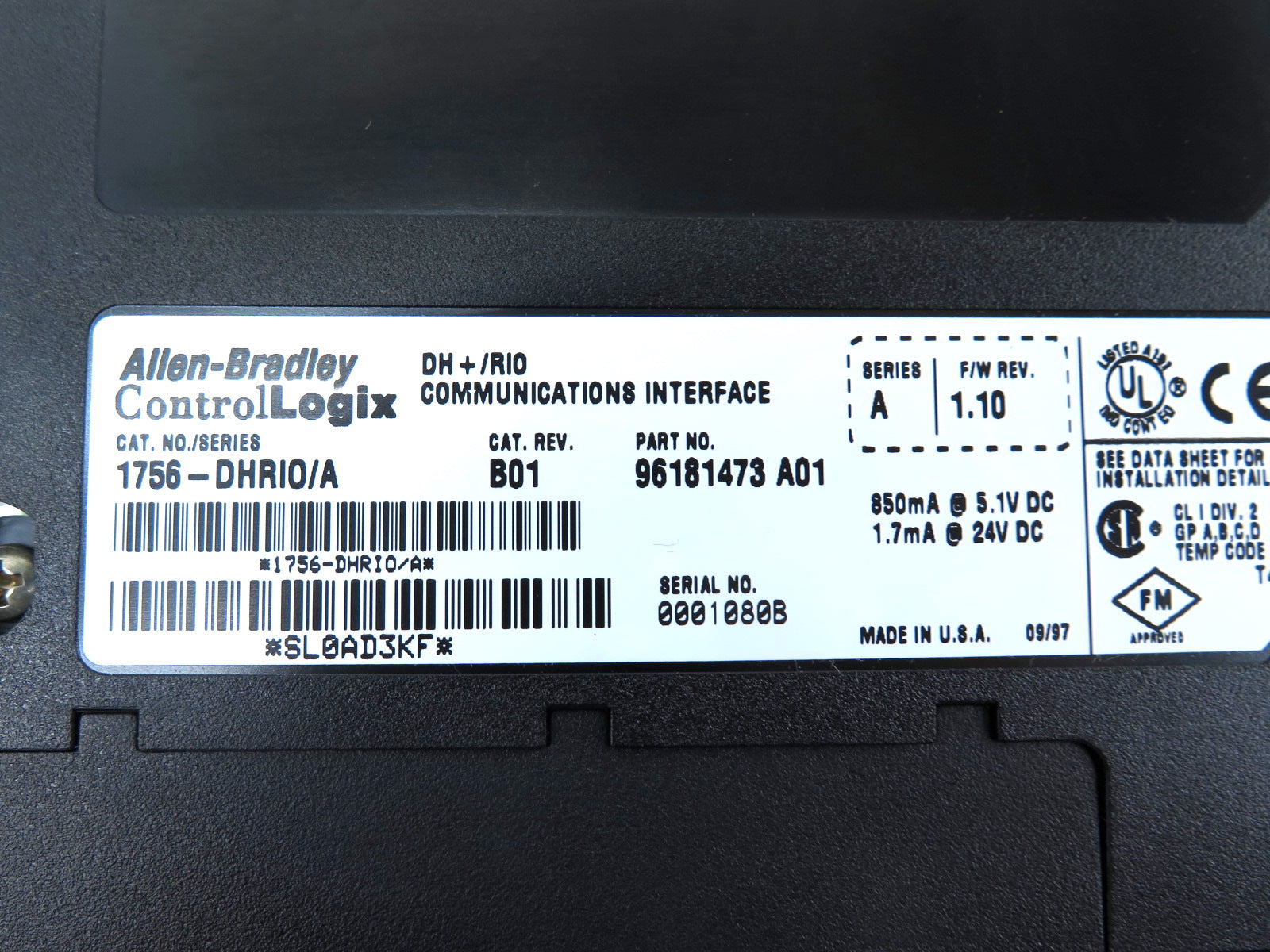 Allen-Bradley 1756-DHRIO/A 1756-DHRIO  DH+/RIO Communications Interface - Advance Operations