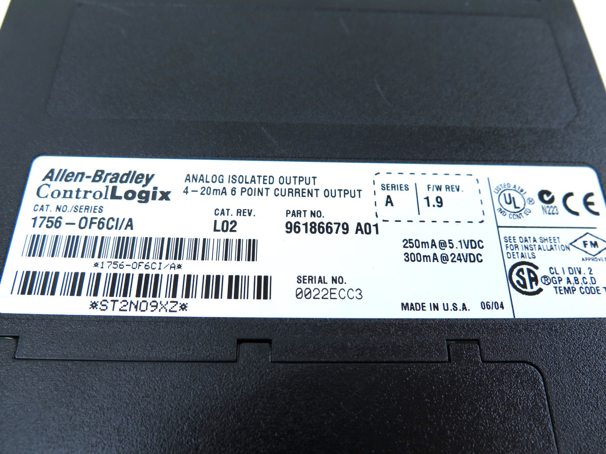 Allen-Bradley 1756-0F6CI/A 1756-0F6CI Analog Isolated Output - Advance Operations
