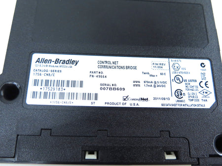 Allen-Bradley 1756-CBN/E 1756-CBN Control Net Communication Bridge - Advance Operations