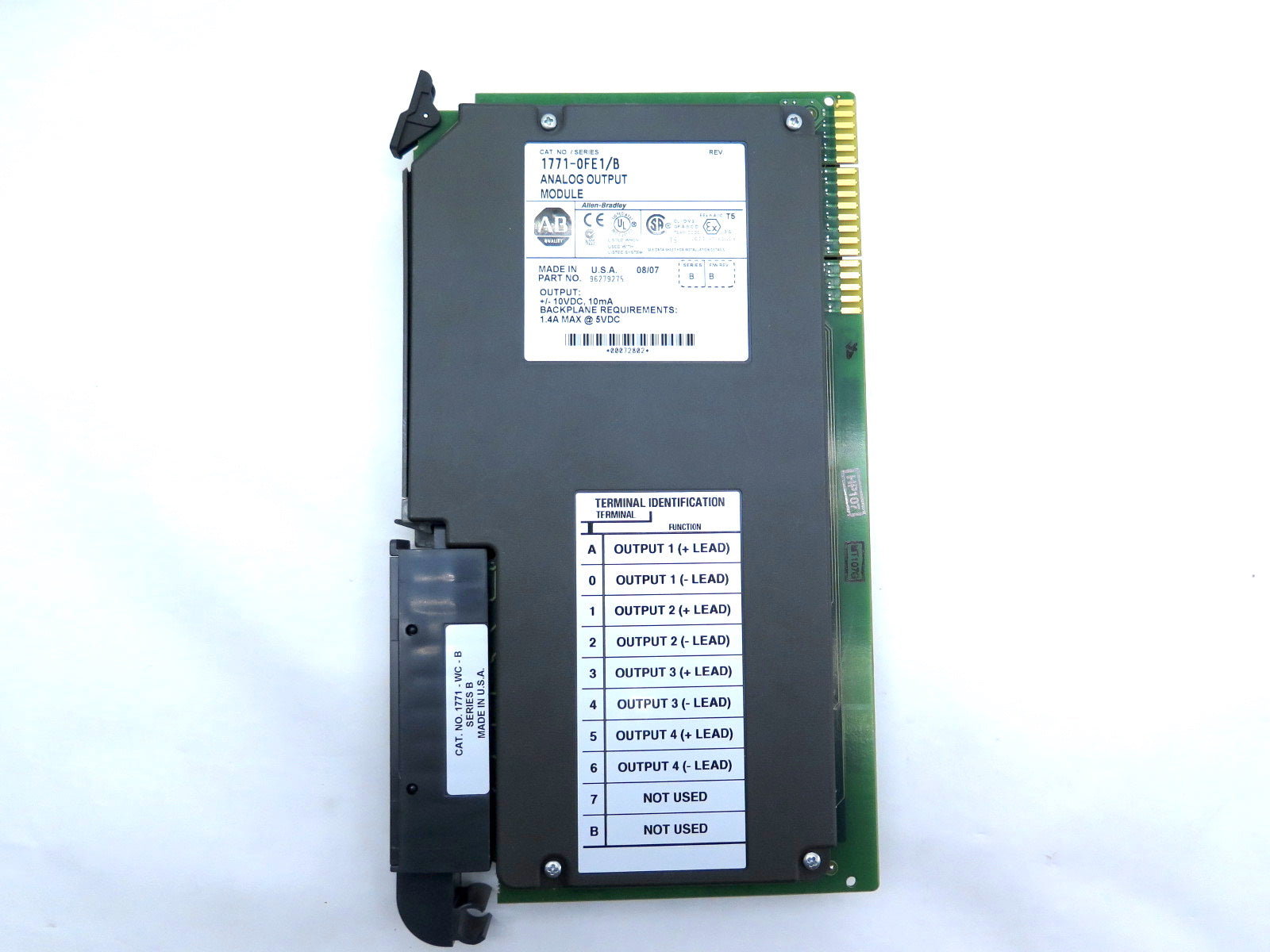 Allen-Bradley 1771-0FE1 1771-0FE1/B Analog Output Module - Advance Operations