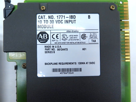 Allen-Bradley 1771-IBD 1771-IBD B VDC Input Module - Advance Operations