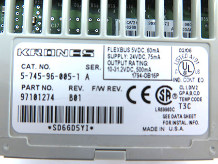 Krones 5-745-96-005-1 24VDC Digital Output - Advance Operations