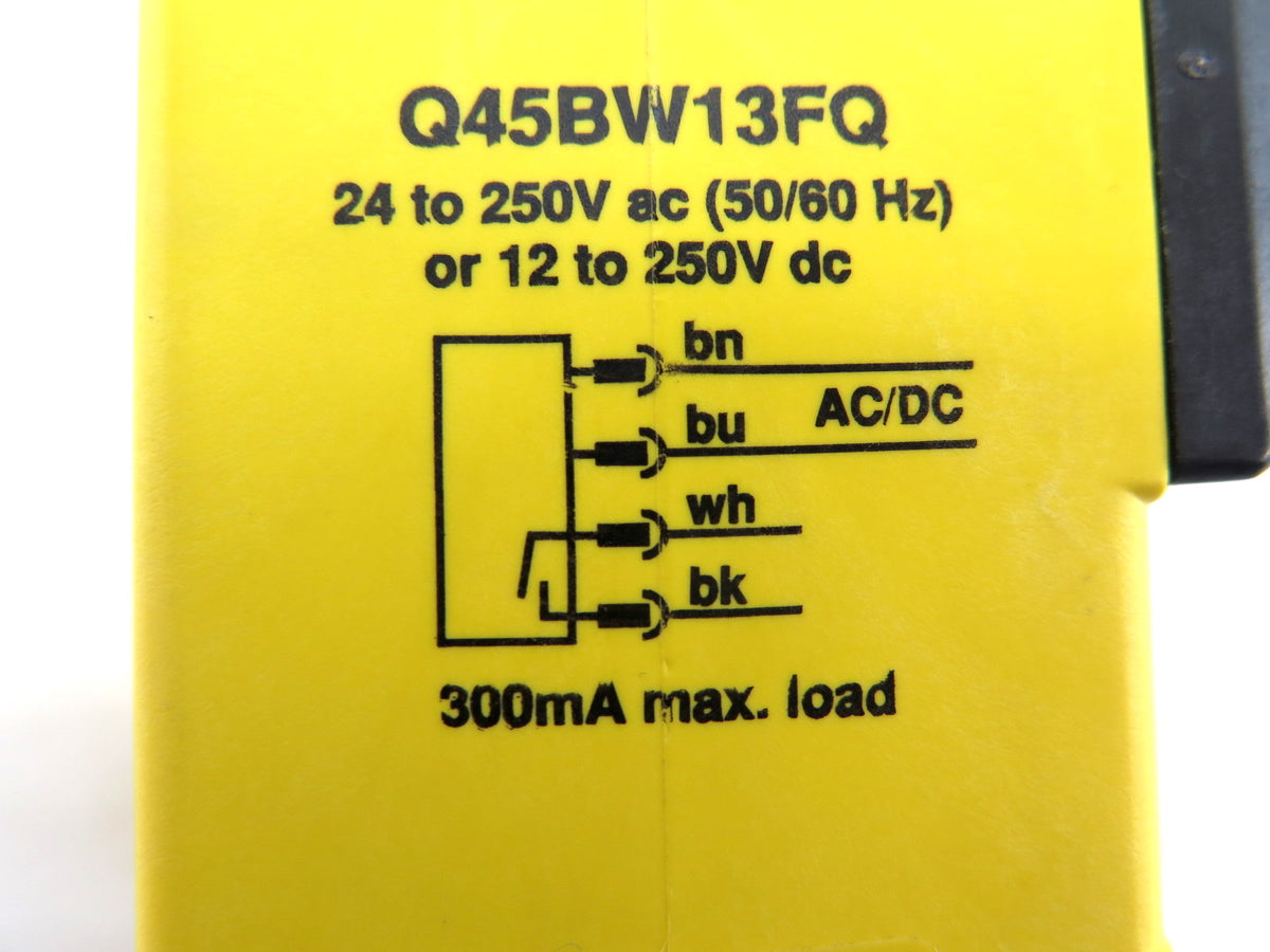 Banner Q45BW13FQ 54322 Rugged Fiber Optic Amplifier - Advance Operations