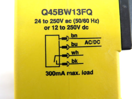 Banner Q45BW13FQ 54322 Rugged Fiber Optic Amplifier - Advance Operations