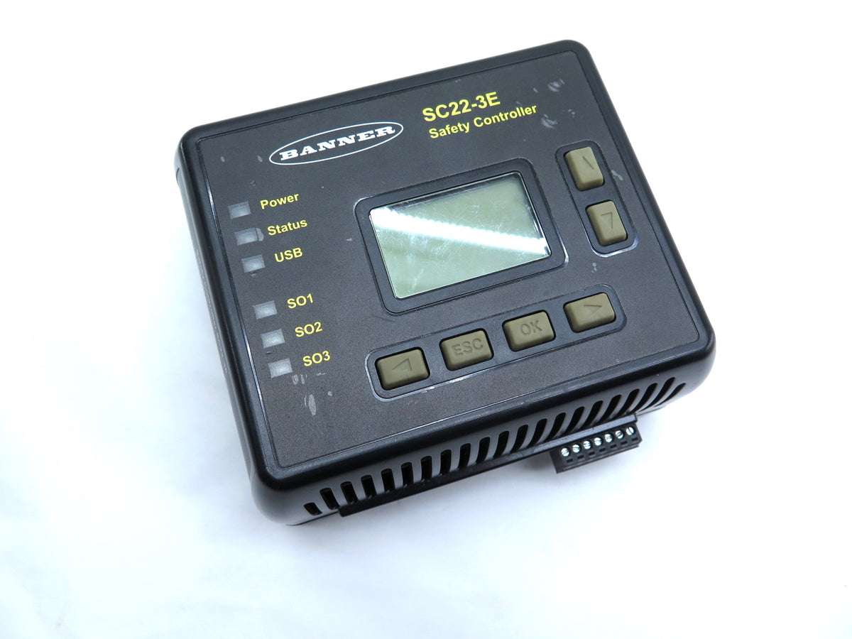 Banner SC22-3E Programmable Safety Controller - Advance Operations