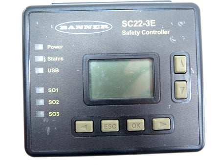 Banner SC22-3E Programmable Safety Controller - Advance Operations