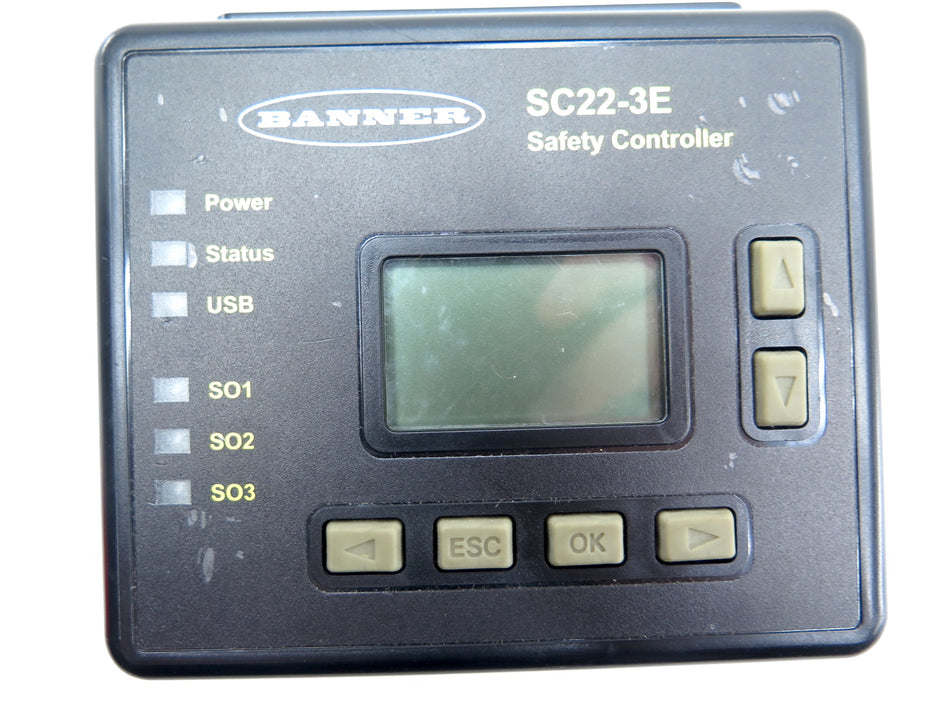 Banner SC22-3E Programmable Safety Controller - Advance Operations