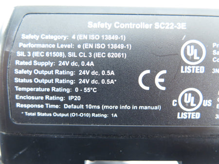 Banner SC22-3E Programmable Safety Controller - Advance Operations