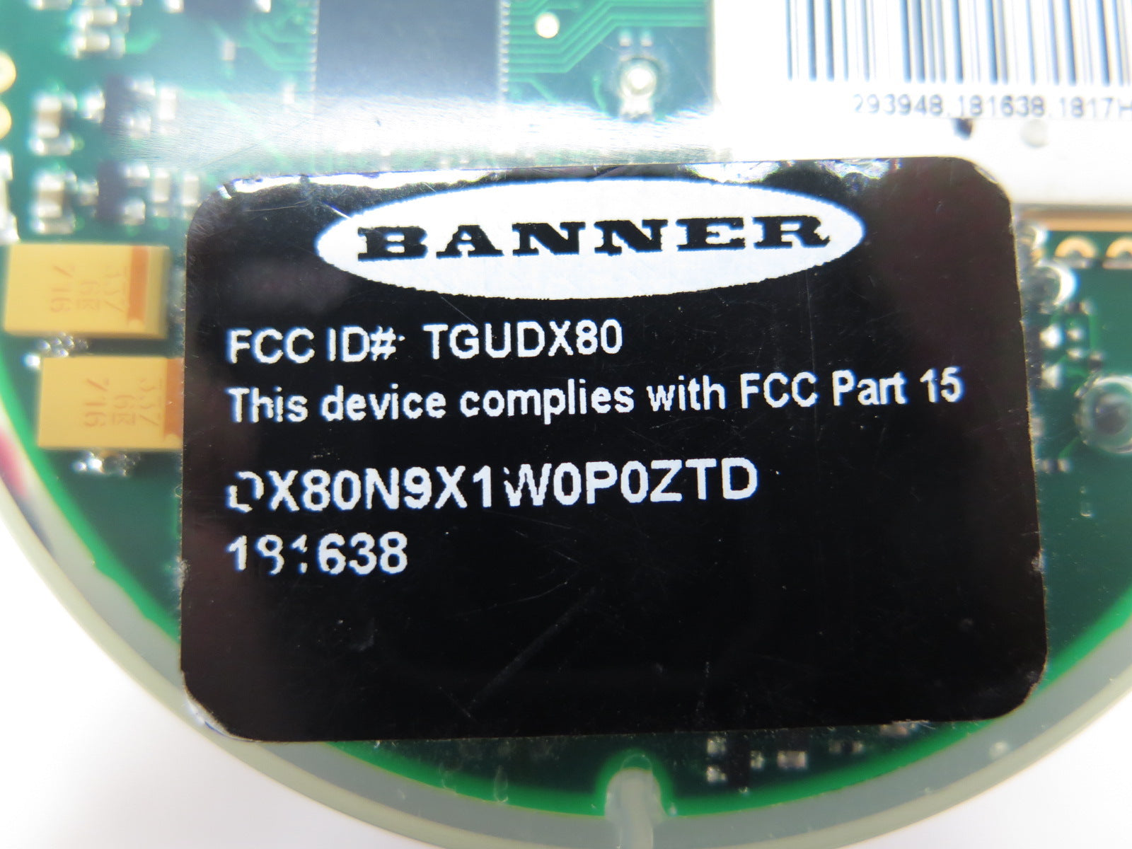 Banner DX80N9X1W0P0ZTD 92925 M-Gage Node Puck - Advance Operations