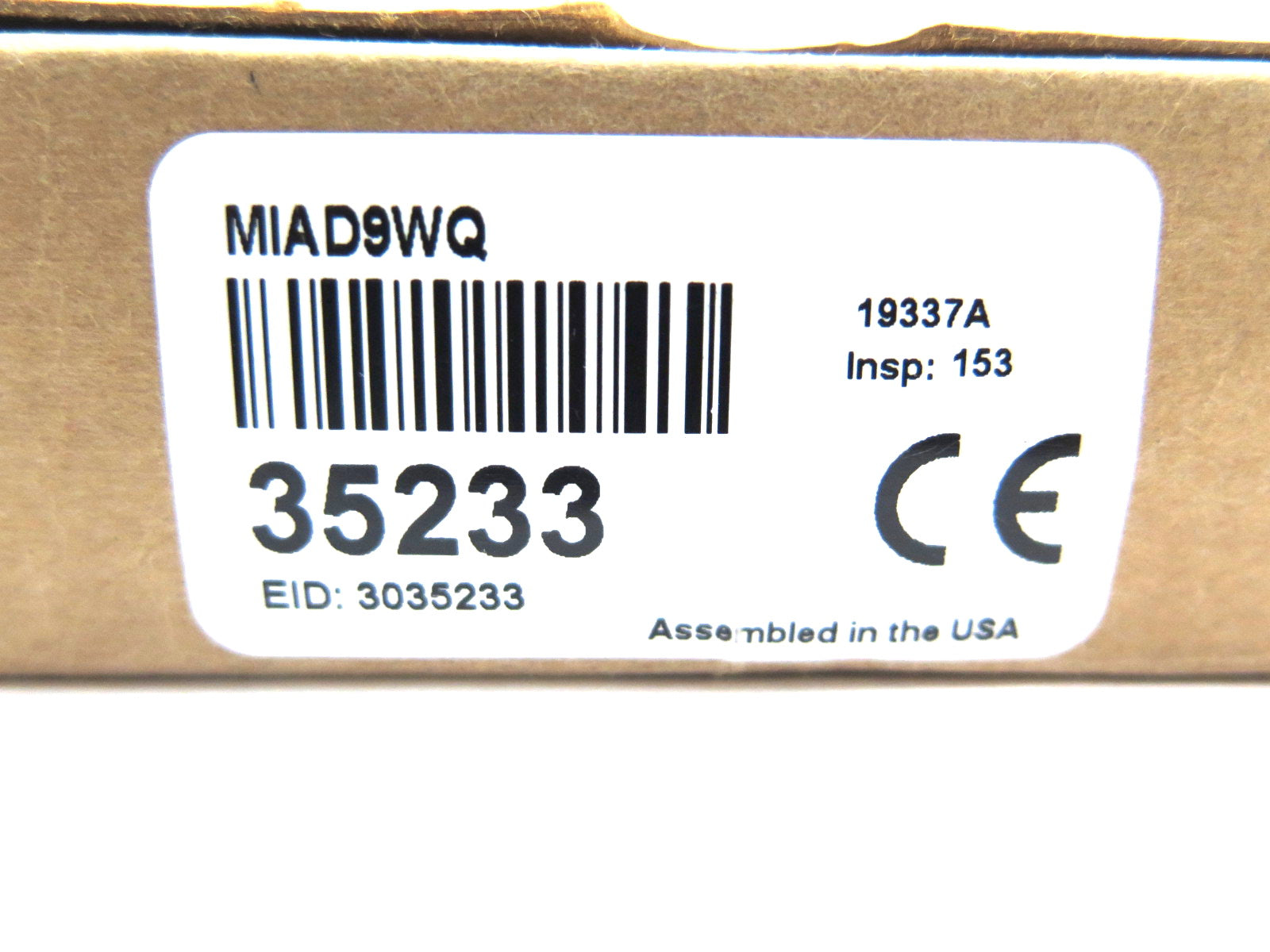 Banner MIAD9WQ 35233 Mini-Beam Namur Sensor - Advance Operations