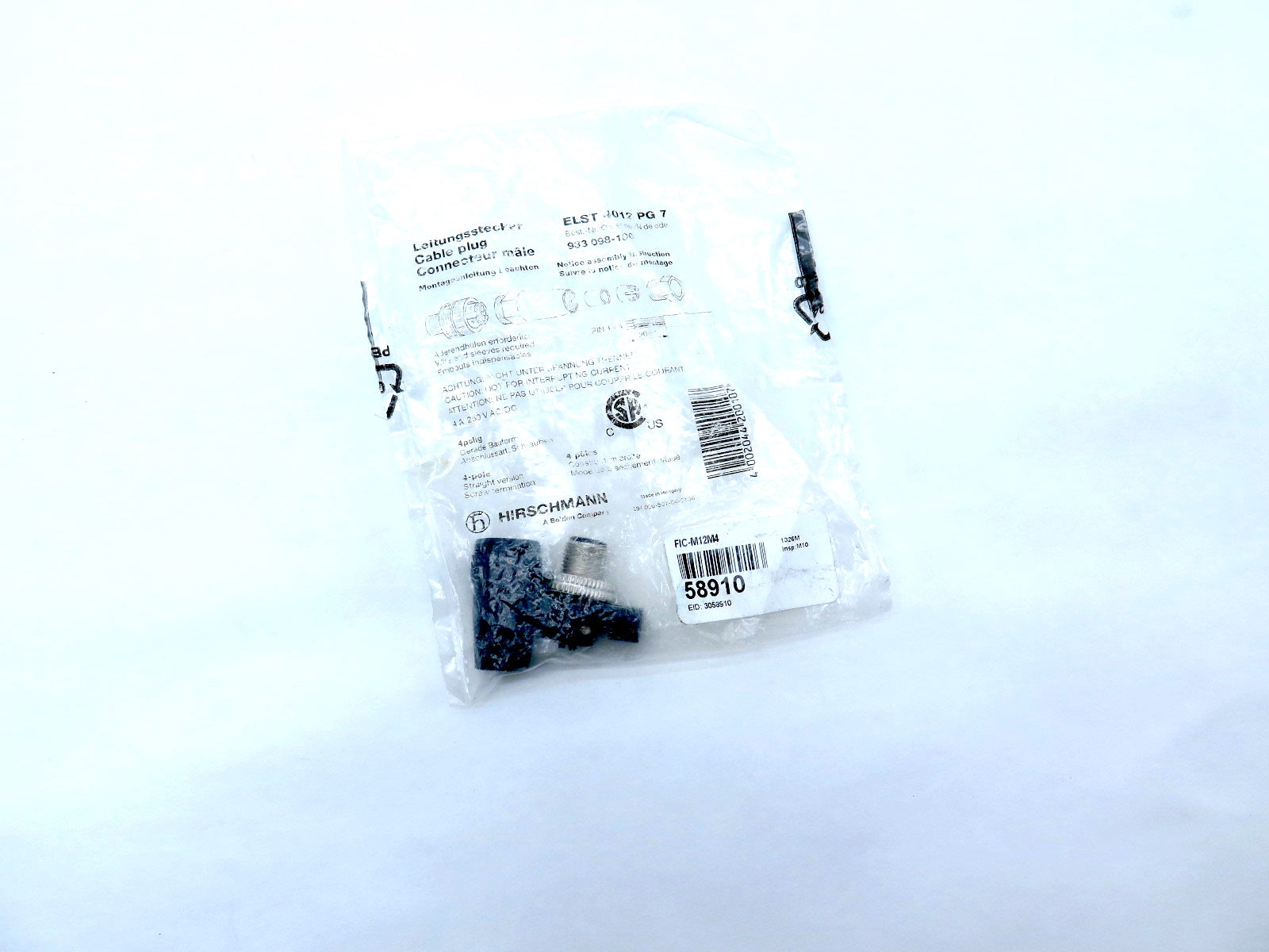 Hirschmann FIC-M12M4 Spare Connector - Advance Operations