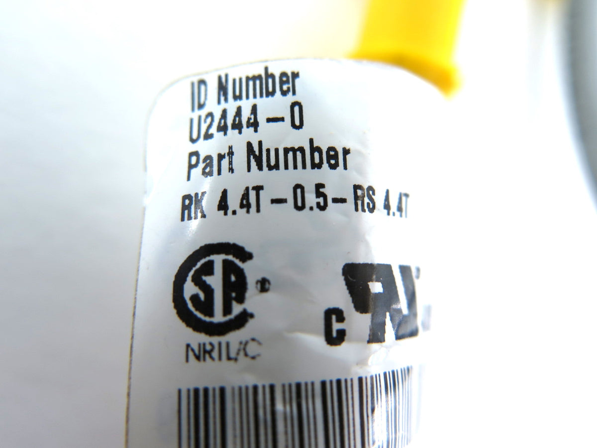 Turck U2444-0 Cordset Cable Assembly - Advance Operations