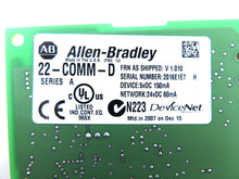 Load image into Gallery viewer, Allen-Bradley 22COMM-D DeviceNet Adapter - Advance Operations
