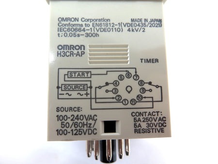 Omron H3CR-AP Time Relay - Advance Operations