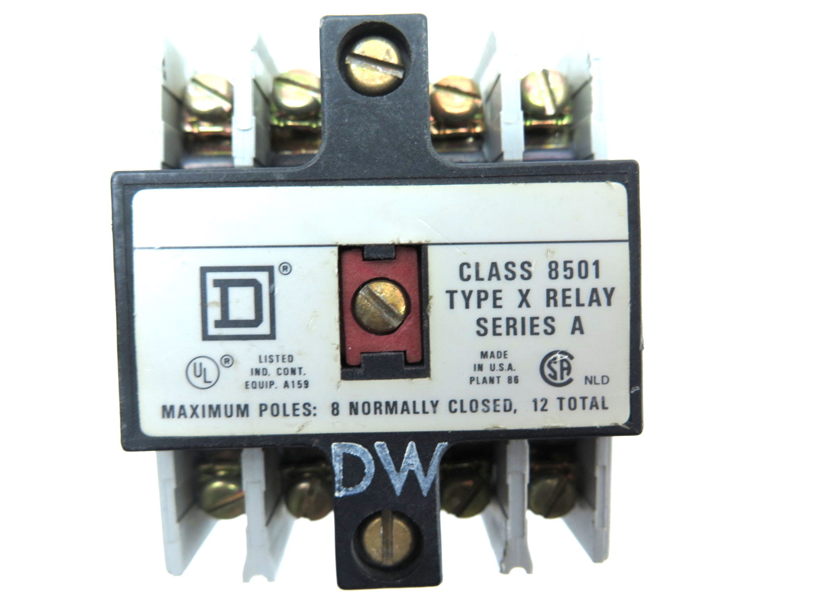 Square D 8501X020 Control Relay - Advance Operations