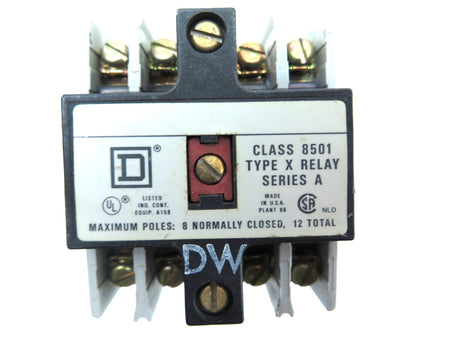 Square D 8501X020 Control Relay - Advance Operations