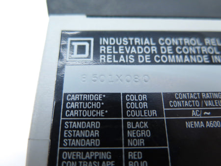 Square D 8501X080 Control Relay - Advance Operations