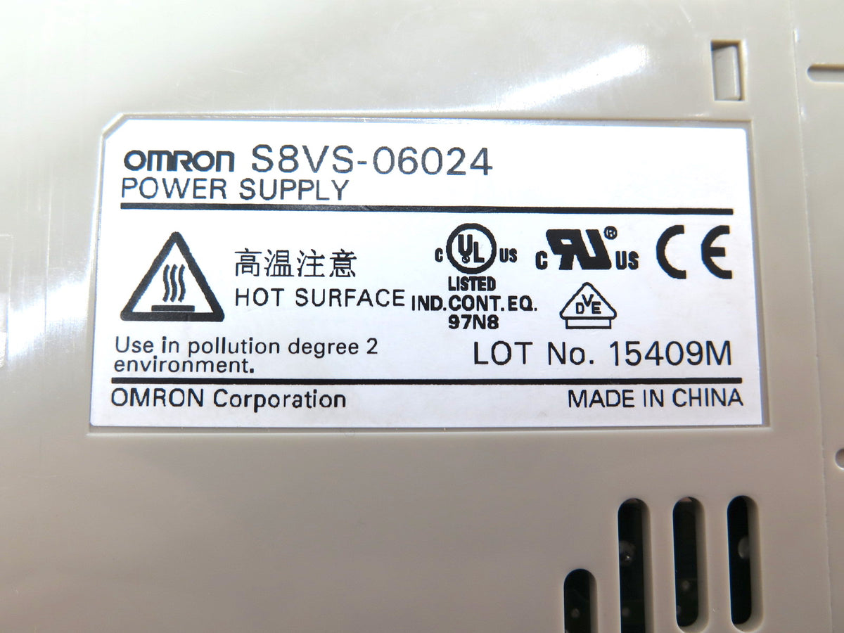 Omron S8VS-06024 Power Supply - Advance Operations