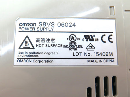 Omron S8VS-06024 Power Supply - Advance Operations