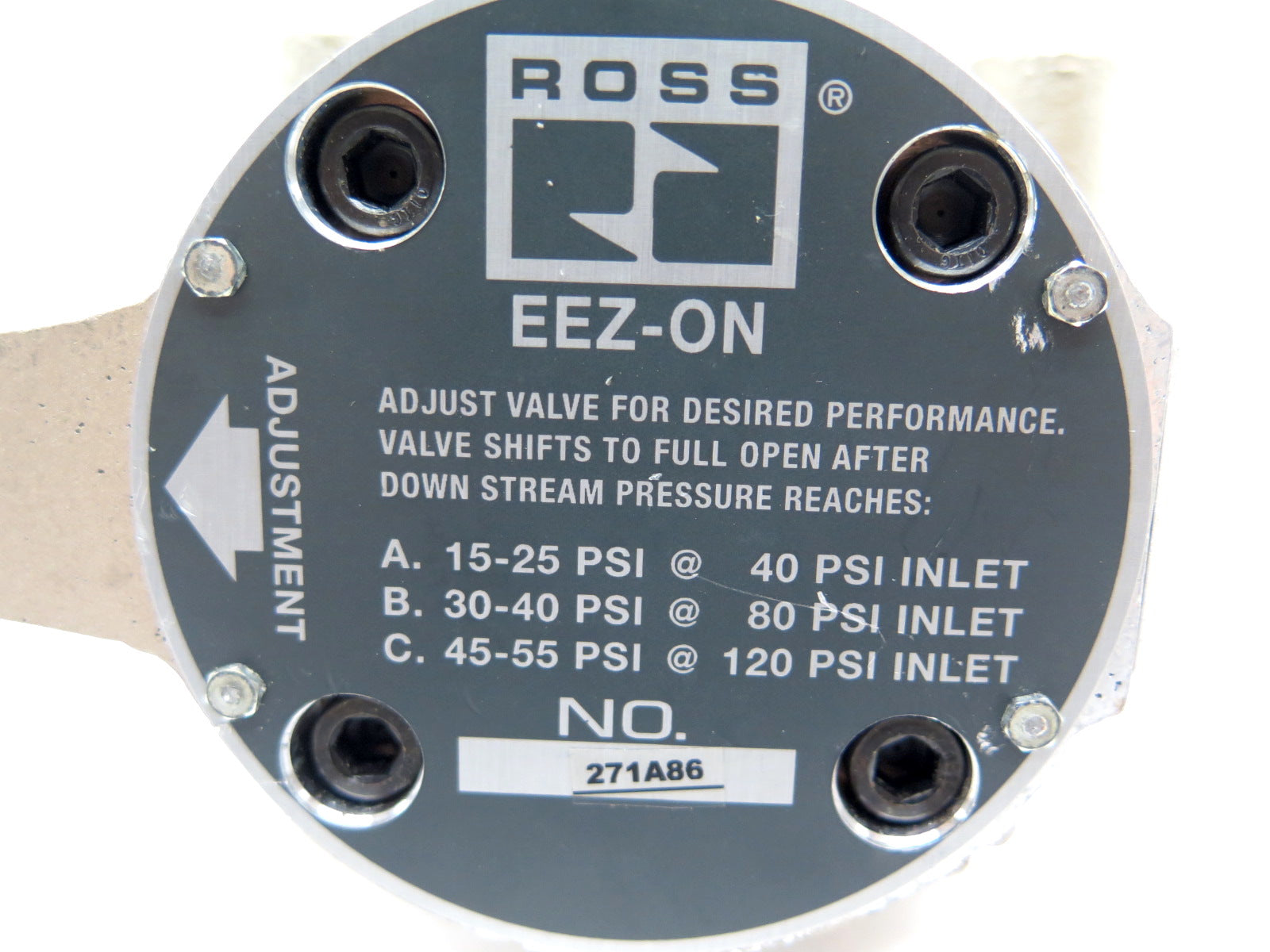 Ross 2781A3007 2-Way Pressure Regulating Valve - Advance Operations