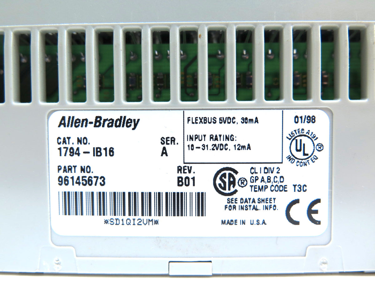 Allen-Bradley 1794-IB16 Flex I/O Input Module*LOT OF 2* - Advance Operations