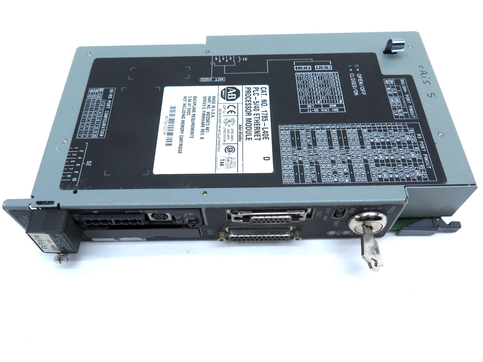 Allen-Bradley 1785-L40E Ethernet Processor Module Ser.D - Advance Operations