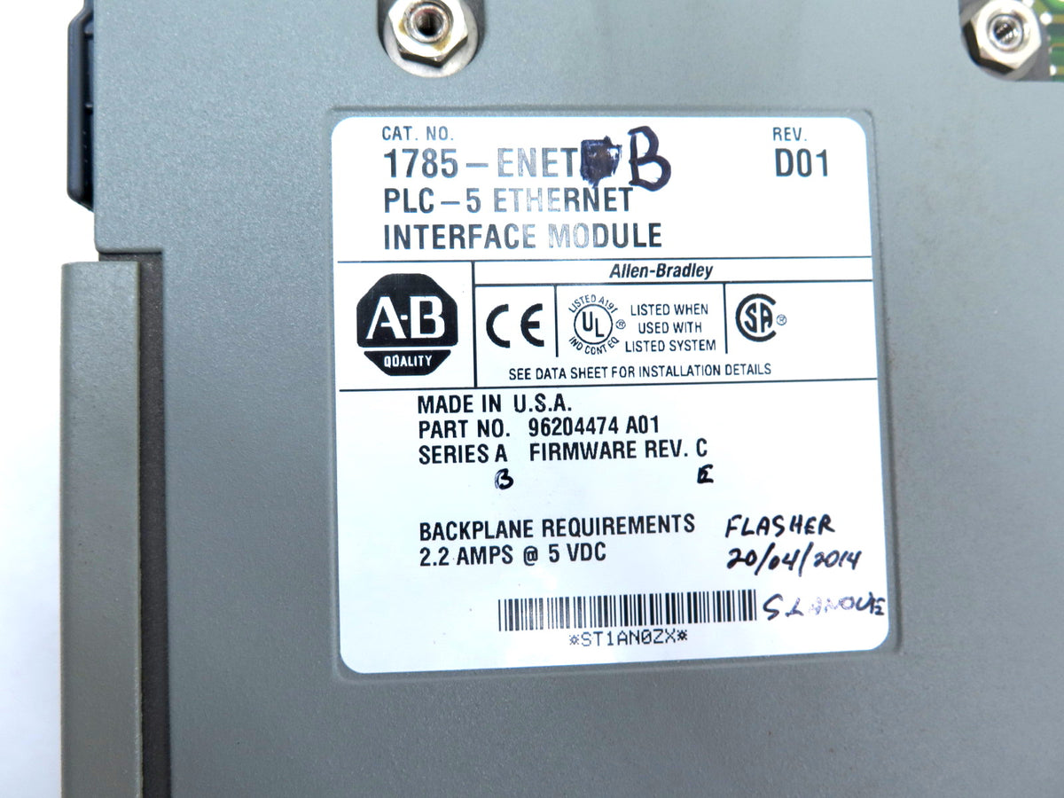 Allen-Bradley 1785-ENET/B Ethernet Interface Module - Advance Operations