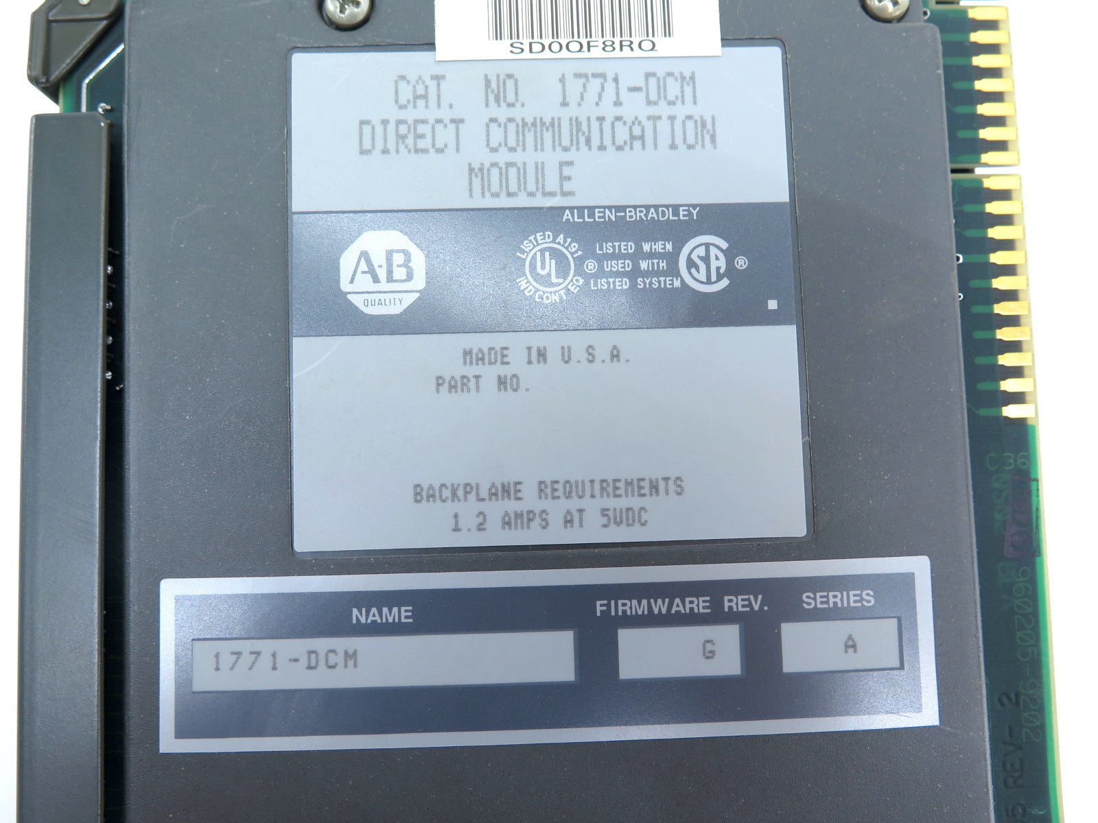 Allen-Bradley 1771-DCM Direct Communication Module Ser.G - Advance Operations