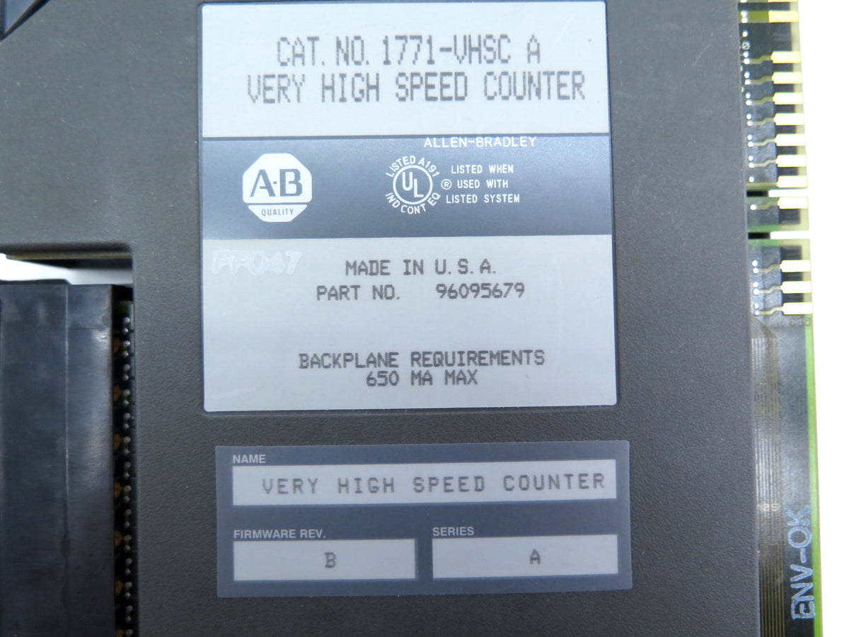 Allen-Bradley 1771-VHSC A Very High Speed Counter - Advance Operations