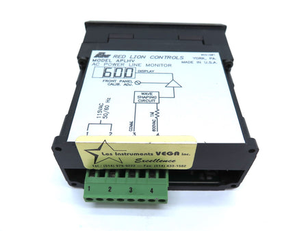 Red Lion APLHV400 AC Power Line Monitor - Advance Operations