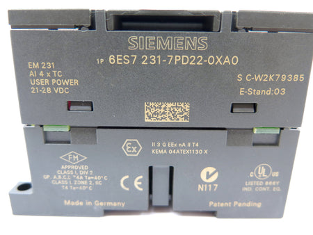 Siemens 6ES7 231-7PD22-OXAO Programmable Controller - Advance Operations