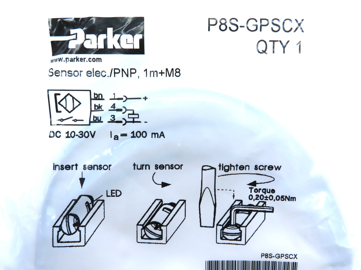 Parker P8S-GPSCX Position Sensor - Advance Operations