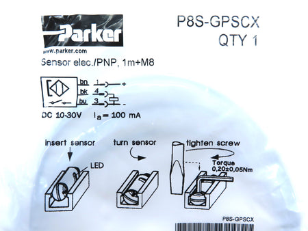 Parker P8S-GPSCX Position Sensor - Advance Operations