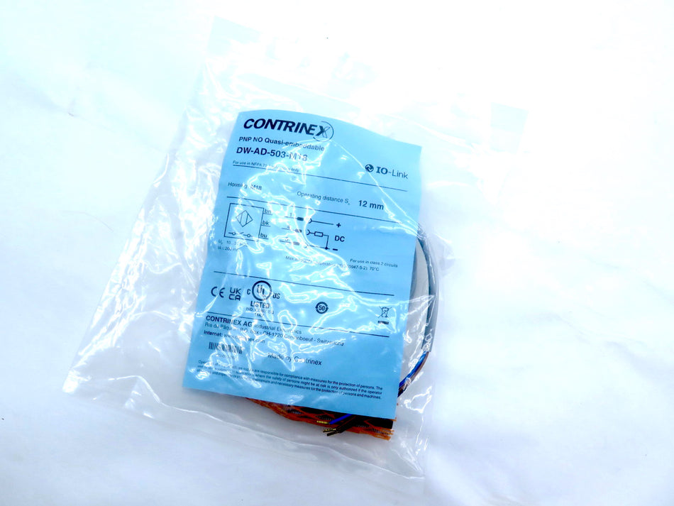 Contrinex DW-AD-503-M18 Proximity Switch Sensor - Advance Operations