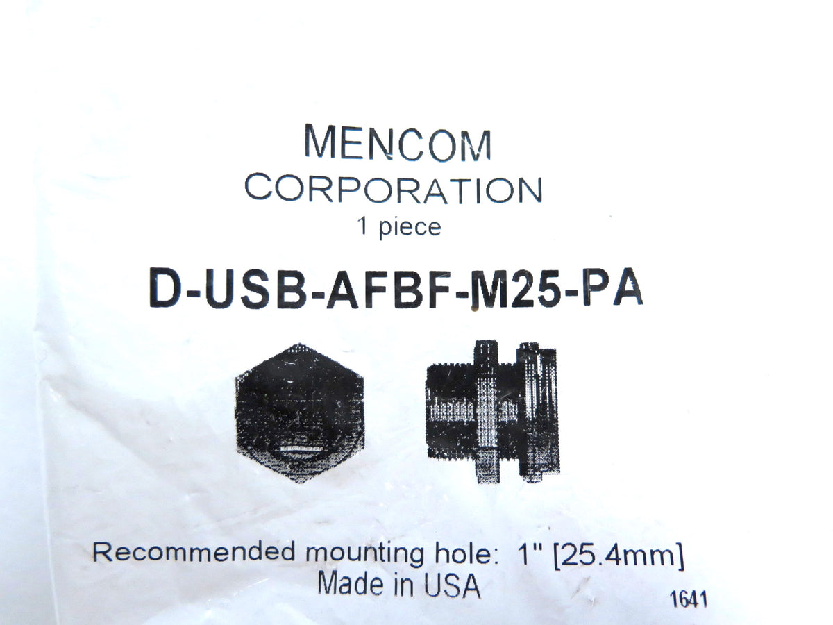 Mencom D-USB-AFBF-M25-PA USB Adapter A-Female To B-Female - Advance Operations