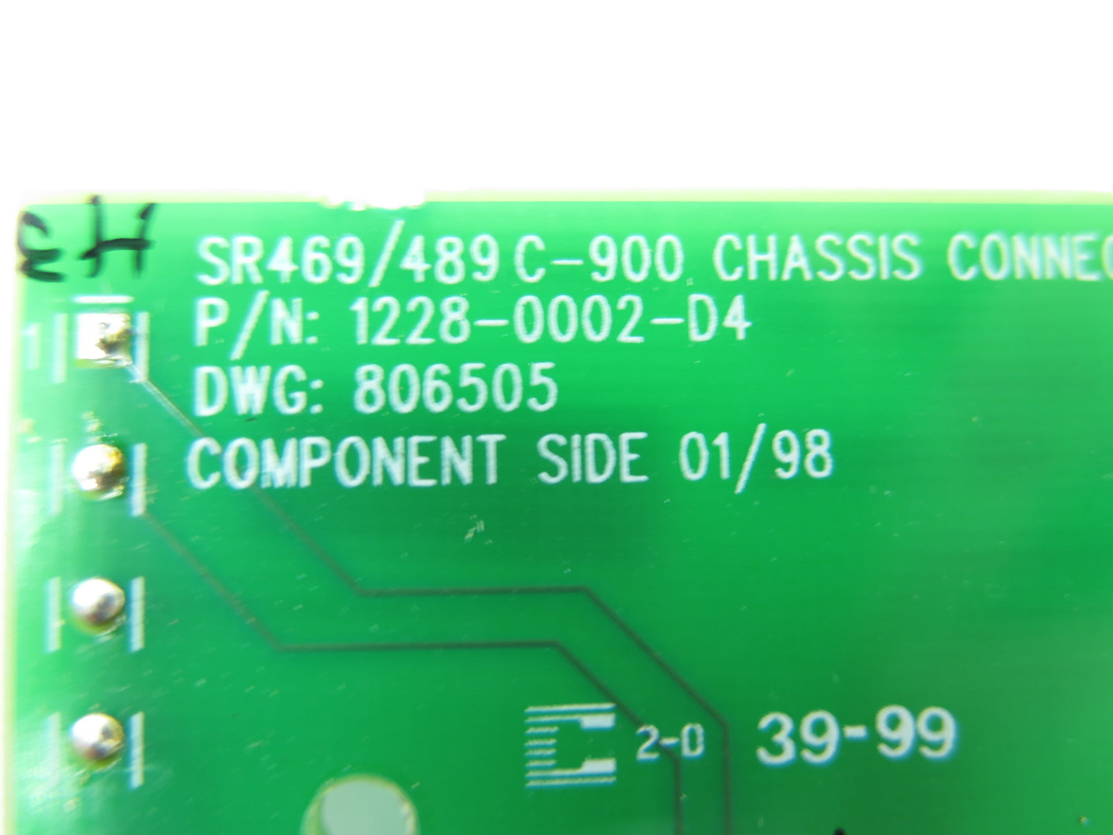 GE Multilin 1228-0002-D4 / C-900 Chassis Connector Board - Advance Operations