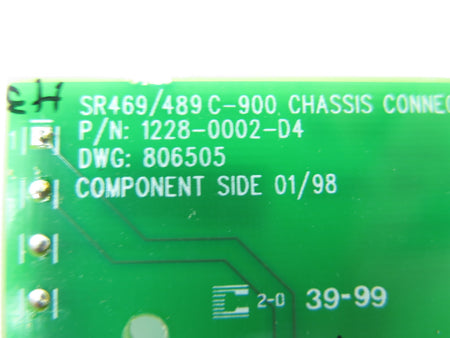 GE Multilin 1228-0002-D4 / C-900 Chassis Connector Board - Advance Operations
